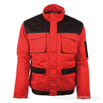 Kırmızı Sıcak Kışlık Ceket